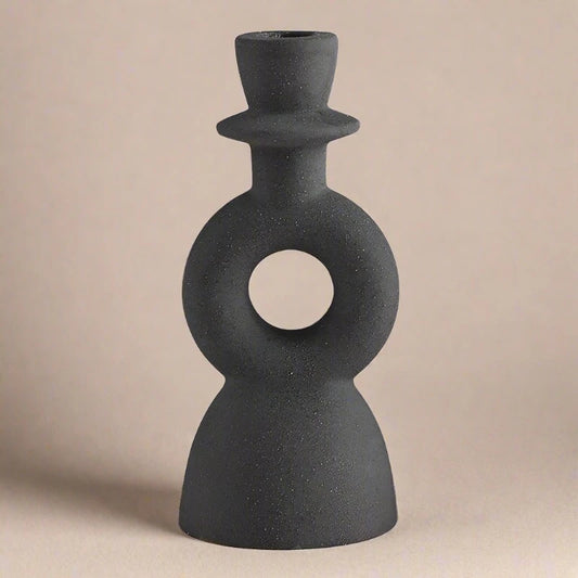 Odom Charcoal Taper Candle Holder