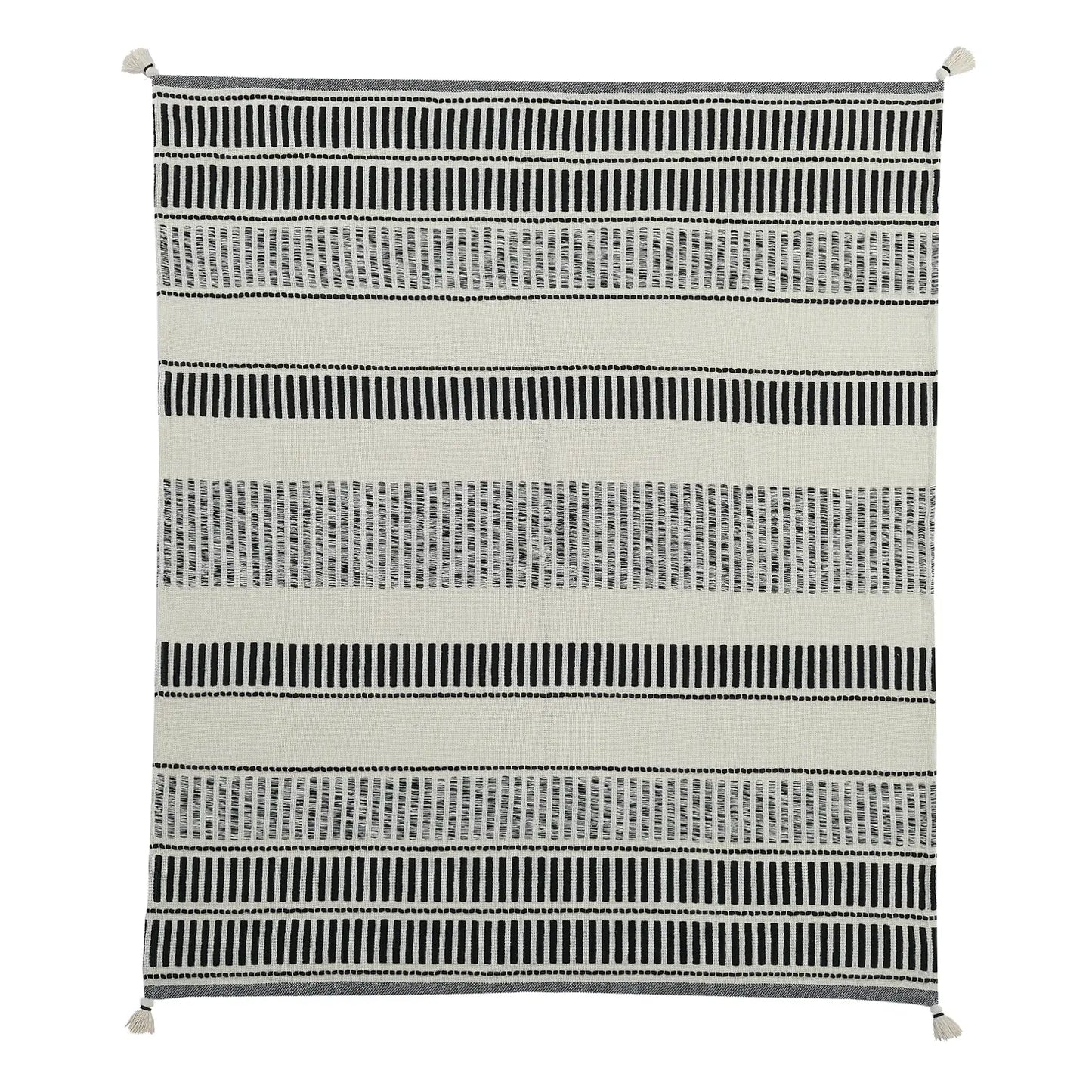 Tate Coal Woven Cotton Throw