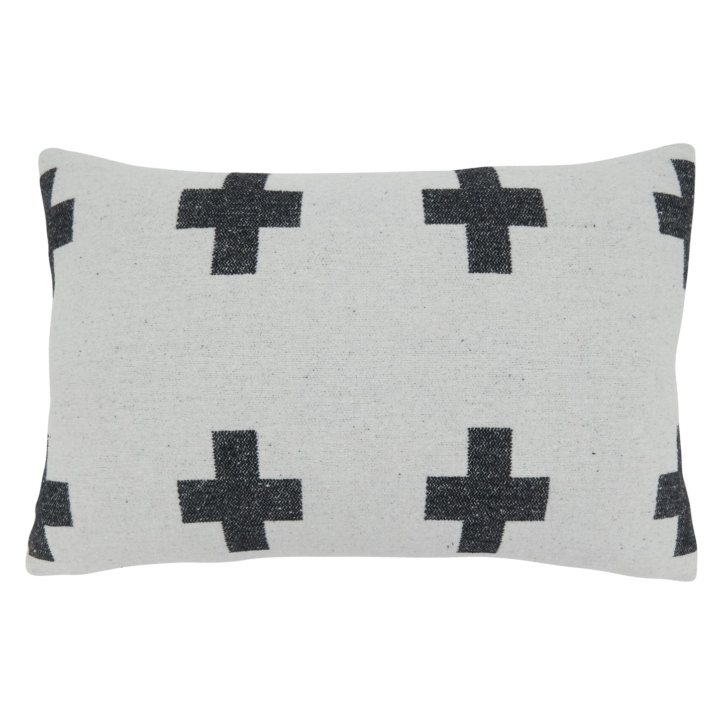 Modern Plus Sign Reversible Throw Pillow Cover