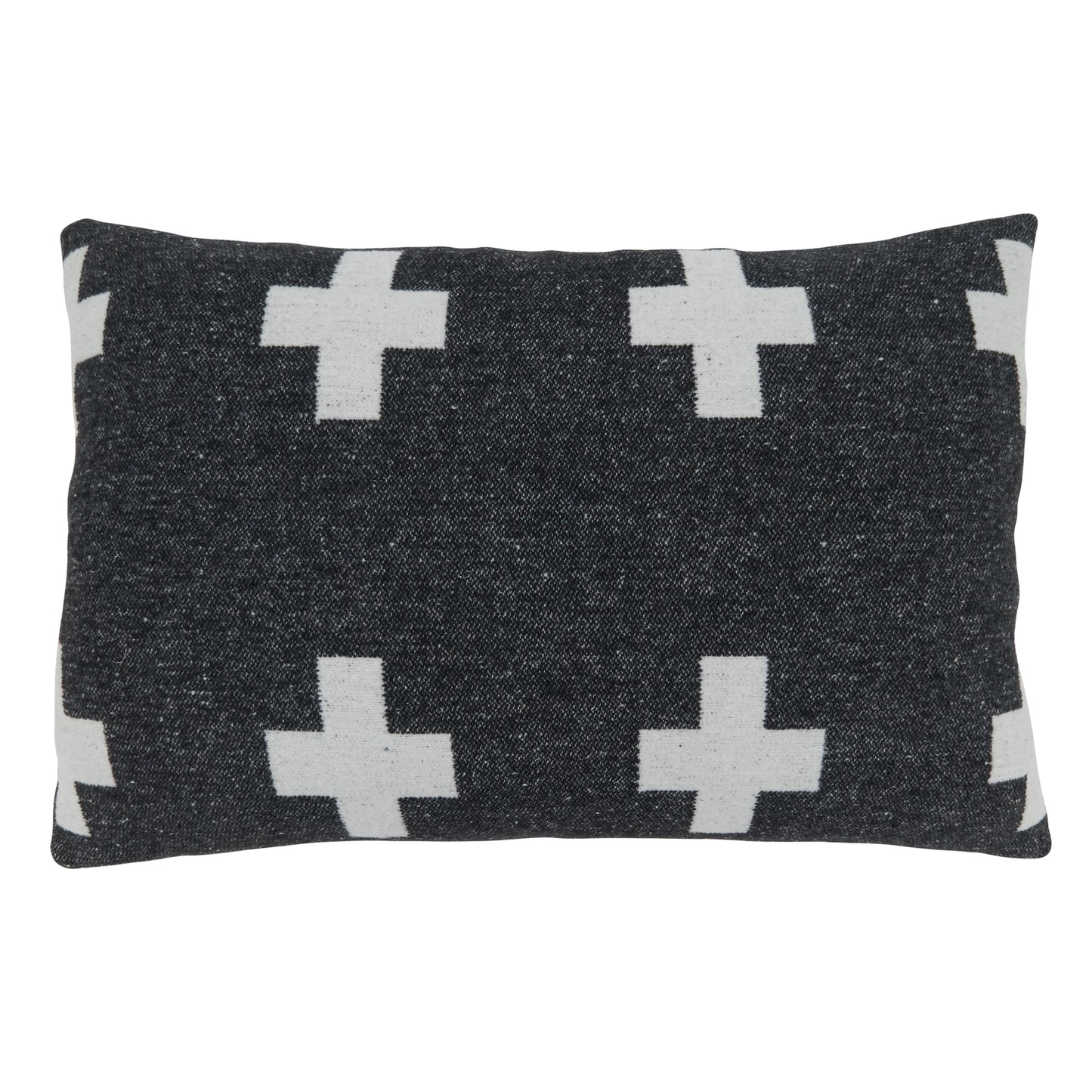 Modern Plus Sign Reversible Throw Pillow Cover