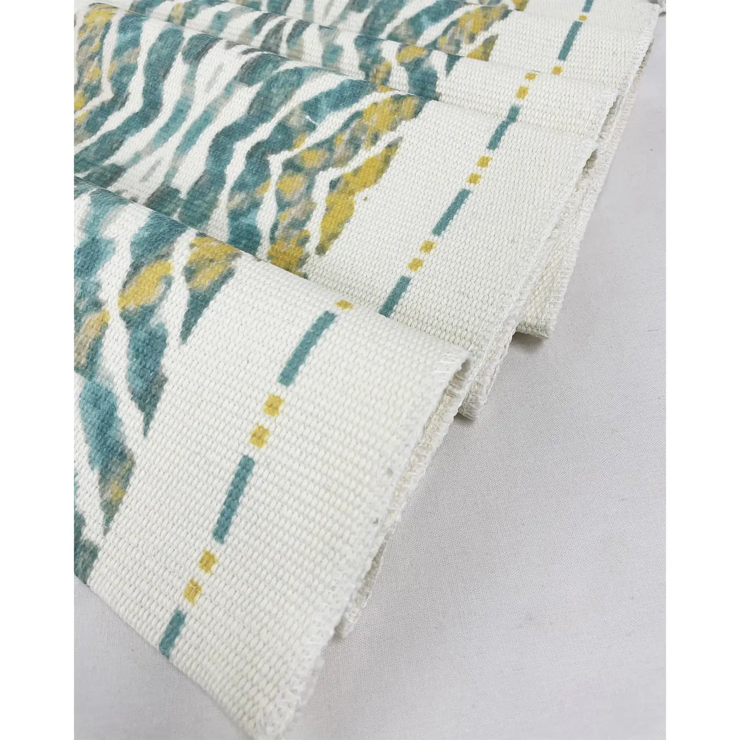Green Abstract Cotton Table Runner